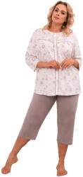 Italian Fashion Pijama dama ITALIAN FASHION GALEA 3/4+3/4 print/cappuccino: L (AAF-KPZ-GALE-33DC L)