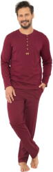 Italian Fashion Pijama bărbați ITALIAN FASHION GORDO lung burgundy: L (AAF-MPZ-GORD-DDBO L)
