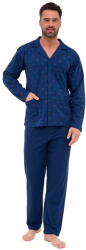 Cornette Pijama bărbătească cu nasturi CORNETTE 114/79 multicolor: 5XL (31777 5XL)