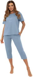 Italian Fashion Pijama dama ITALIAN FASHION KSARA scurt 3/4 oțel: M (AAF-KPZ-KSAR-K3ST M)