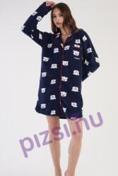 Vienetta Hosszú ujjú polár gombos női hálóing (NHI6099 S)