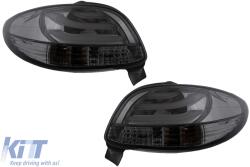 KITT Lightning LED DRL Headlights suitable for Peugeot 206 (1998-2002) Black (HLPE206LED)