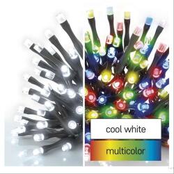 D4AJ01 Emos 100 Led fényfüzér, rizsszem IP44, kültérre is! Hideg fehér és multicolor Leddel, 8 funkciós fényprogrammal (D4AJ01RIZS100LCWMULTI)