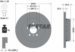 TEXTAR Disc frana TEXTAR 92305125 (92305125)
