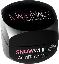 MarilyNails - ARCHITECH GEL HEMA FREE - SNOWWHITE - Hófehér - sűrű építő zselé - 40ml