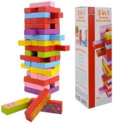  3 játék 1-ben - Jenga, dominó, memória B