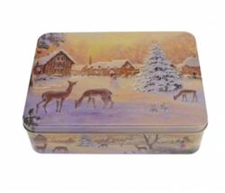  Karácsonyi fémdoboz dombornyomott - Winter Nostalgia - szep-otthon - 6 080 Ft