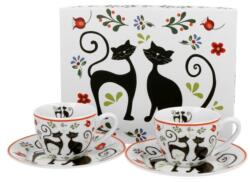 Duo Gift Porcelán kávés csésze szett 110ml - Etno Cats