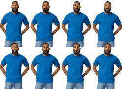 Gildan 8 db-os pólócsomag Gildan GI3000 körkötött rövid ujjú férfi pamut póló, Royal-M (CS8-gi3000ro-m)