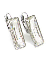 TÉGLA Óriás tégla kapcsos fülbevaló - 24 mm (fehér) (3205342)