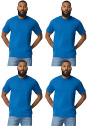 Gildan 4 db-os pólócsomag Gildan GI3000 körkötött rövid ujjú férfi pamut póló, Royal-S (CS4-gi3000ro-s)