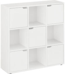 PAKOWORLD Biblioteca Bookel, Alb, 88x28x89 cm (184-000113) Biblioteca