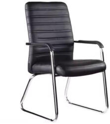 PAKKETO Scaun empilabil pentru oaspeti Sefine alb cu picior din crom 53x45x97cm 45x53 (274-000013)