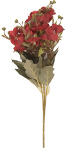 Clayre & Eef Buchet flori artificiale rosii verzi 10x10x32 cm (6PL0402R)