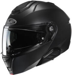 HJC I91 Solid Semi Flat Negru Casca Moto Flip-Up ECE 22.06 cu Pinlock 5860-S (5860-S)