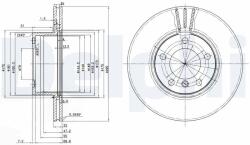 DELPHI Tarcza Ham. Bmw 5 E39 (bg3043)