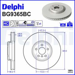 DELPHI Disc frana DELPHI BG9365BC (BG9365BC)