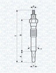 Magneti Marelli Bujie incandescenta MAGNETI MARELLI 062900092304 (062900092304)