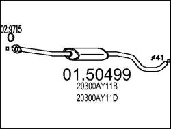 MTS Toba esapamet intermediara MTS 01.50499 (01.50499)