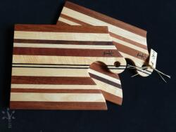 Fa-time Manufaktura Csíkos páros vágódeszka többféle fából (CSPVD-03) (CSPVD-03)