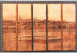 Fa-time Manufaktura Budai panoráma gravírozott falikép (BVHH)