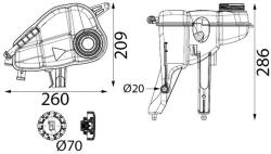 MAHLE Vas de expansiune, racire MAHLE BEHR CRT 362 000S (CRT 362 000S)