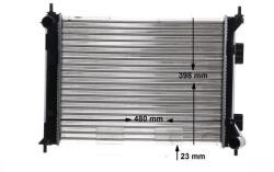 MAHLE Radiator, racire motor MAHLE BEHR CR 2108 000S (CR 2108 000S)