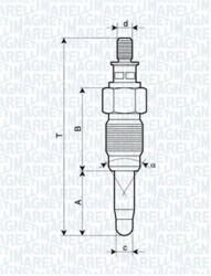 Magneti Marelli Bujie incandescenta MAGNETI MARELLI 062900056304 (062900056304)