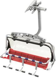 Jägerndorfer 6-os Ülőlift piros/szürke, mozgatható lábtartóval és buborékkal 1: 32 (JC86200)