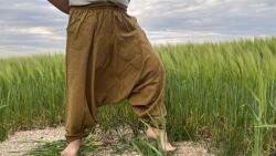  Nepáli Aladdin nadrág - Aranybarna