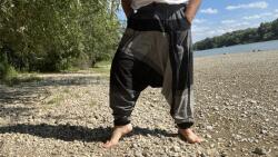  Nepáli Aladdin nadrág-szürke-fekete