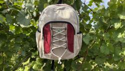 Kézművesség Nepálban Himalája kender hátizsák - Fűzős bordó