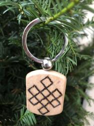  Fa kulcstartó - Végtelen csomó