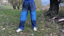  Nepáli Unisex nadrág - Türkiz kék