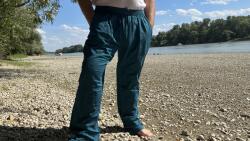  Nepáli férfi nadrág - türkiz