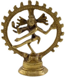 Shiva Nataraja szobor - Sárgaréz - 10 cm