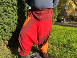  Nepáli Aladdin nadrág-bordó mintás