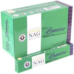 Golden Nag Vijayshree Golden Nag Lamare - Fehér Zsálya és Levendula füstölő