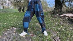  Nepáli Unisex nadrág - Om mantrás kockás