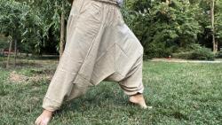  Nepáli Aladdin nadrág - Natúr