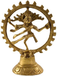  Shiva Nataraja szobor - Sárgaréz - 12, 5 cm