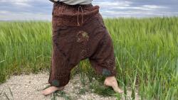  Nepáli Aladdin nadrág - barna farmer