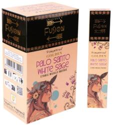 Golden Nag Golden Fusion Palo Santo & White Sage masala füstölő