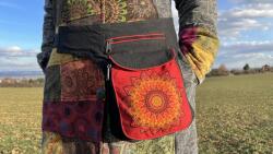  Nepáli övtáska - Mandalás, piros