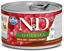 N&D Dog Quinoa Adult Mini Szarvas&Kókusz 6*140 g