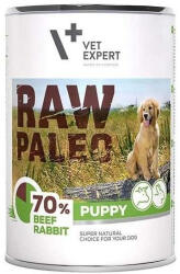 VetExpert Raw Paleo Konzerv Puppy marha/nyúl 400 g