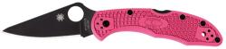 Spyderco DELICA 4 FRN PINK PLAIN BLACK BLADE C11FPPNS30VBK EDC Zsebkés (PR-C2004207B9)