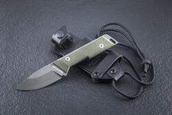 NN Knives Proto Wild DP NC Blade Zöld Micarta EDC Kés (NN-8032-CMG)