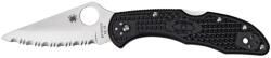 Spyderco DELICA 4 FRN BLACK SERRATED C11SBK EDC Zsebkés (PR-C200430009)