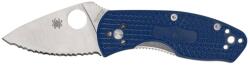 Spyderco AMBITIOUS FRN BLUE S35VN SERRATED C148SBL EDC Zsebkés (PR-C200105515)